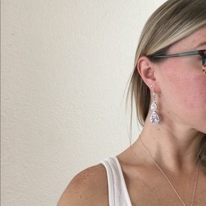 Bridal earrings Swarovski brand New never worn